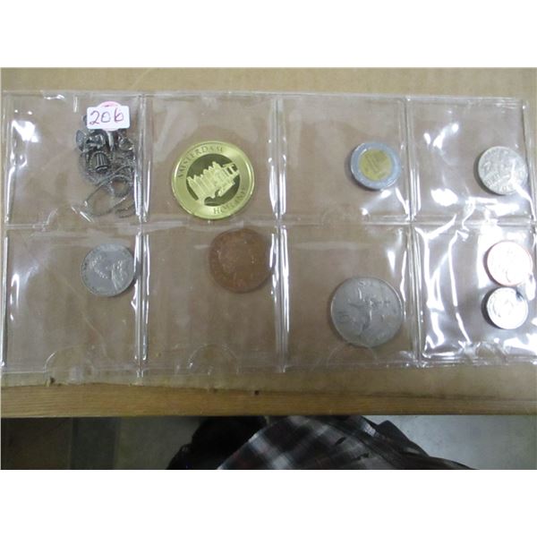 DOUBLE STOCK ROW OF CANADA & WORLD COLLECTABLE COINS