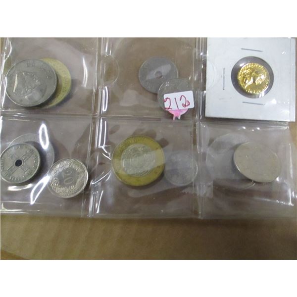 TRIPLE STOCK ROWS OF WORLD COLLECTABLE COINS