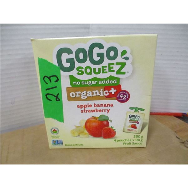 SHELF PULLS (AS IS):  GO GO JUICY TREATS (360G)  (APPLE/BANANA)