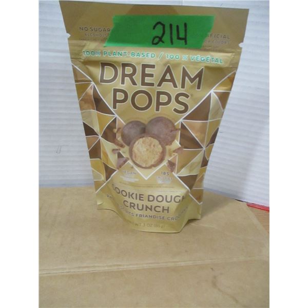 SHELF PULLS (AS IS):  DREAM DROPS COOKIE DOUGH CRUNCH (85G)