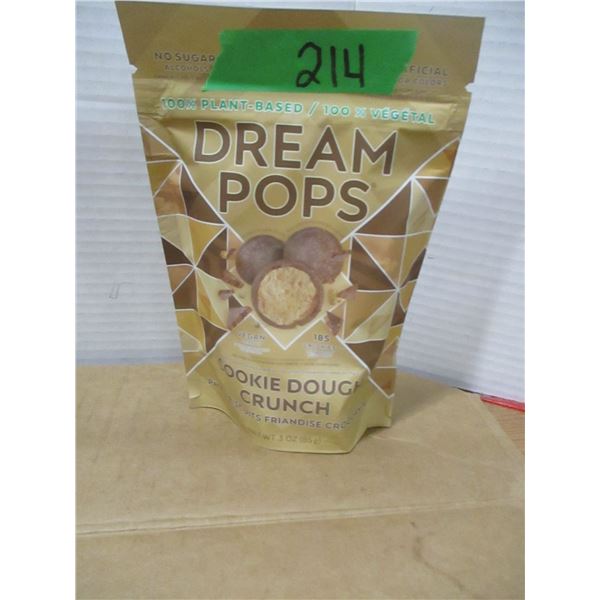 SHELF PULLS (AS IS):  DREAM DROPS COOKIE DOUGH CRUNCH (85G)