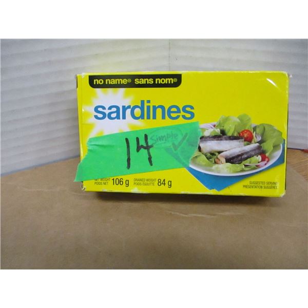 SHELF PULLS (AS IS):  SARDINES (84G) - CAN