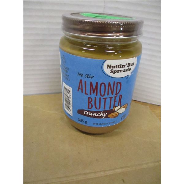 SHELF PULLS (AS IS):  CRUNCHY ALMOND BUTTER (365G) - JAR