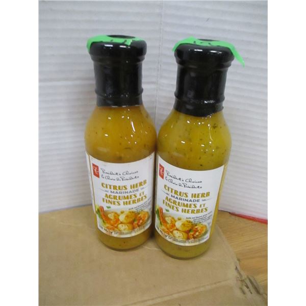SHELF PULLS (AS IS):  CITRUS HERB MARINADE - 2 BOTTLES