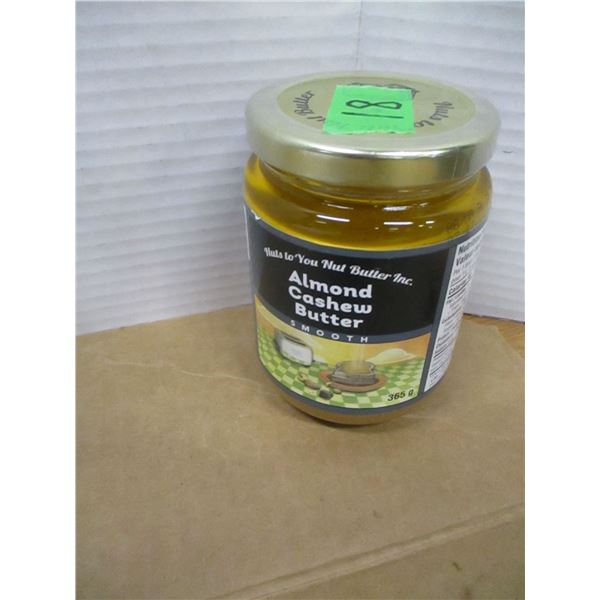 SHELF PULLS (AS IS):  SMOOTH ALMOND CASHEW BUTTER (365G) - JAR