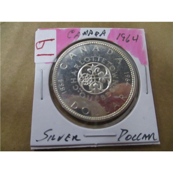 1964 CANADA PEI SILVER DOLLAR