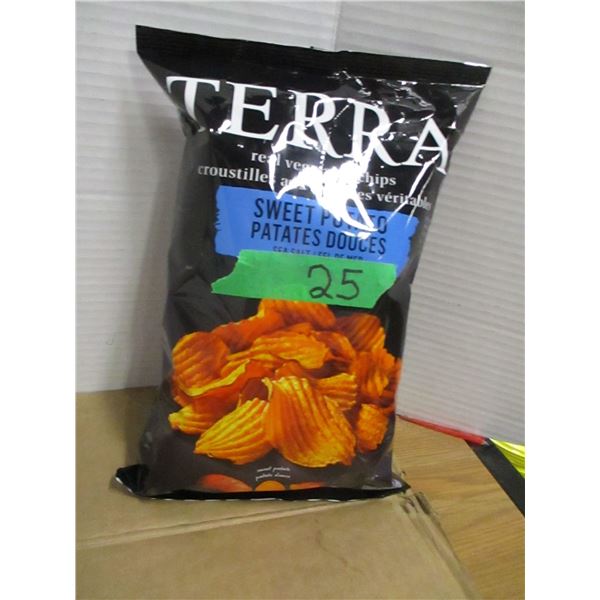 SHELF PULLS (AS IS):  TERRA SWEET POTATO CHIPS (141G) - BAG