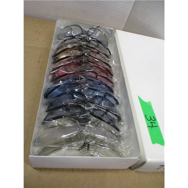 12 PAIR SUNGLASSES (#70167GR) - BOX
