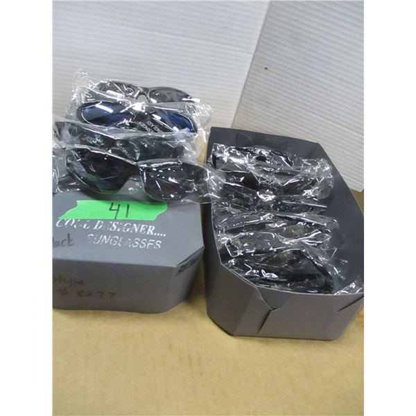 STORE CLOSE-OUT (AS IS):  BOX C/W 12 MIXED DESIGNER SUNGLASSES
