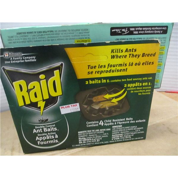 STORE CLOSE-OUT (AS IS):  4 PACKAGES ANT BAIT TRAPS (CHILD RESISTANT)