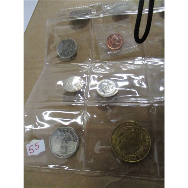 STOCK SHEET OF WORLD COLLECTABLE COINS