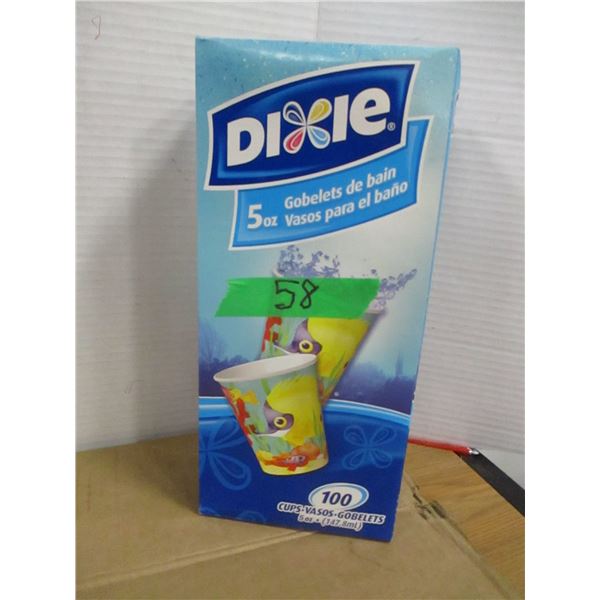 STORE CLOSE-OUT (AS IS):  PACKAGE OF 100 DIXIE 5 OZ BATH CUPS