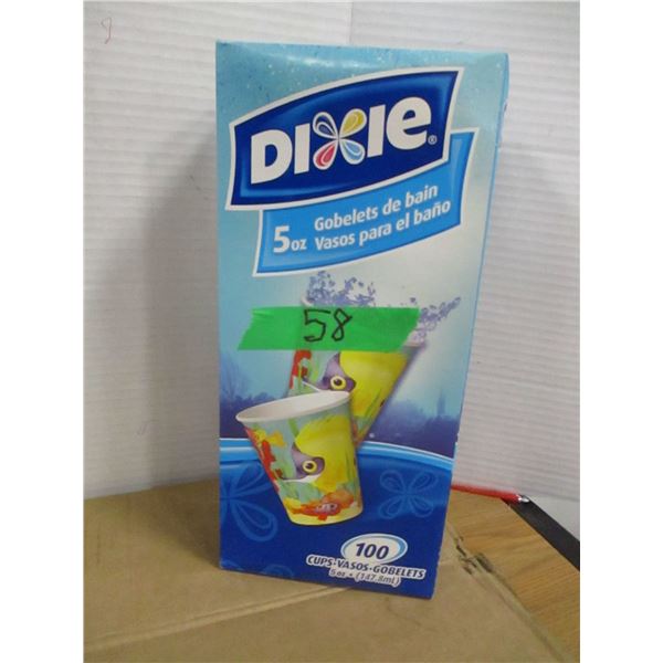 STORE CLOSE-OUT (AS IS):  PACKAGE OF 100 DIXIE 5 OZ BATH CUPS