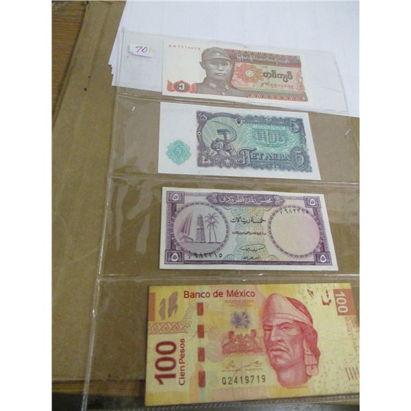 STOCK SHEET WORLD COLLECTABLE BANK NOTES