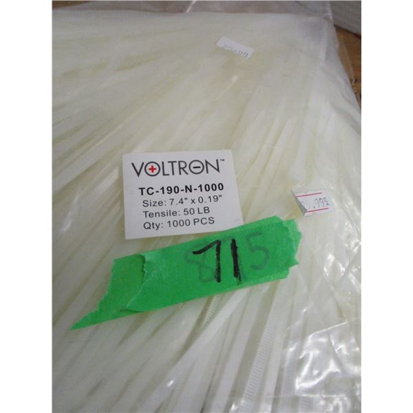 STORE CLOSE-OUT (AS IS):  7" CABLE TIES (1000) - BAG