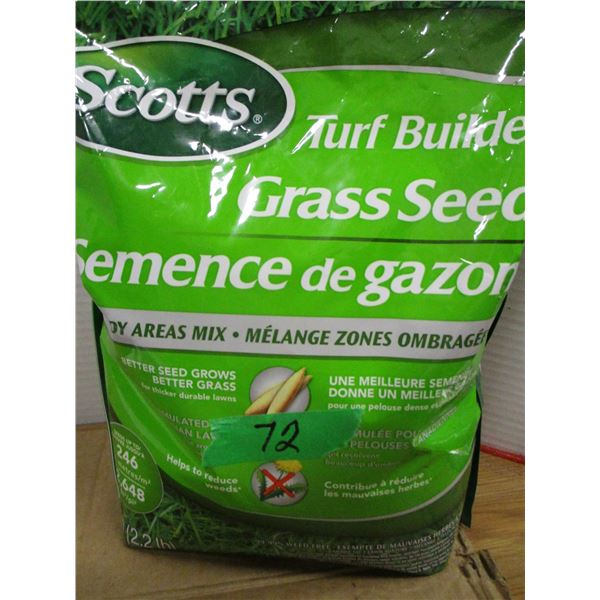 STORE CLOSE-OUT (AS IS):  SCOTTS TURF BUILDER SHADY GRASS SEED (2 LBS) - BAG