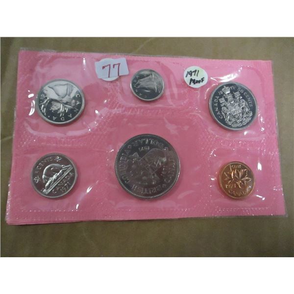 1971 PROOF BRITISH COLUMBIA MINT SEALED COIN SET