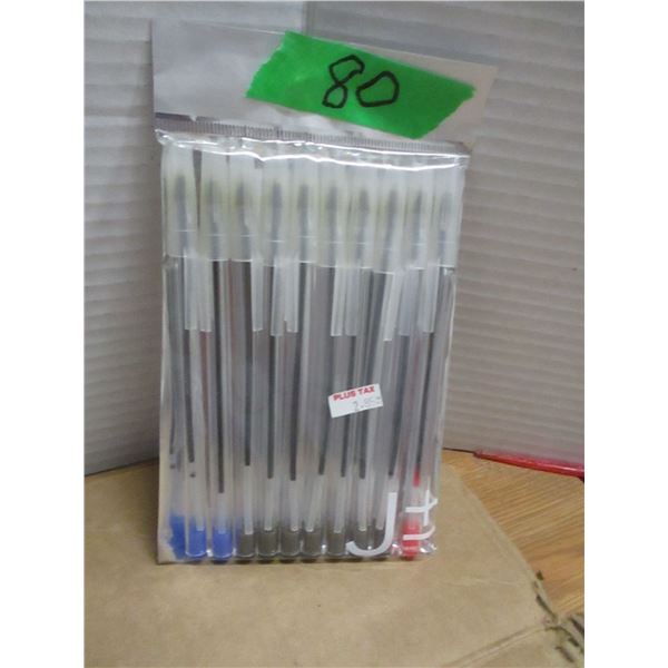 STORE CLOSE-OUT (AS IS):  PACKAGE C/W 10 PENS