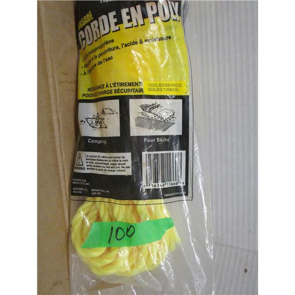 STORE CLOSE-OUT (AS IS):  3/8 X 50' POLY ROPE