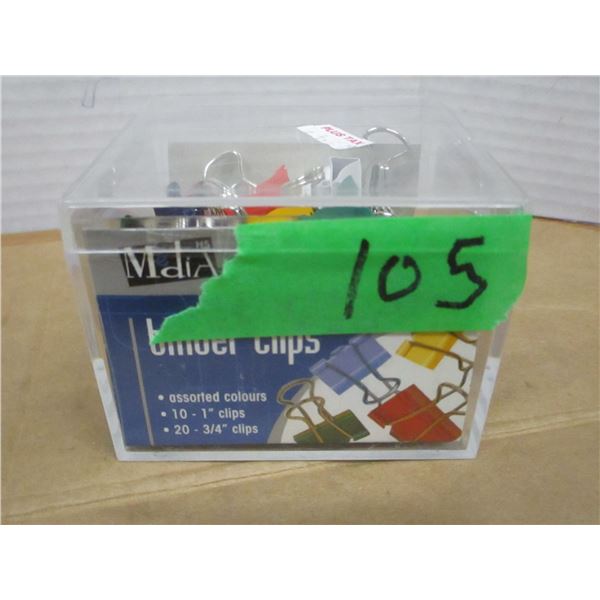 STORE CLOSE-OUT (AS IS):  PACKAGE OF 30 ASSORTED CLIPS