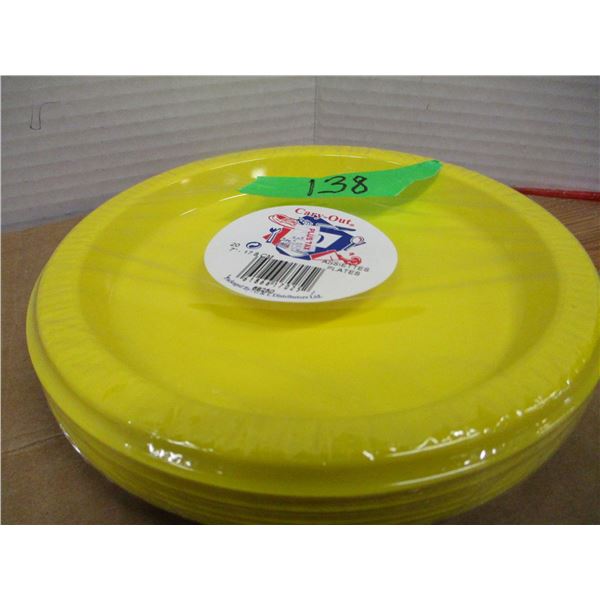 STORE CLOSE-OUT (AS IS):  BUNDLE 20 - 7" YELLOW PLATES