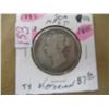 Image 1 : 1885 NEWFOUNDLAND VICTORIAN SILVER HALF DOLLAR
