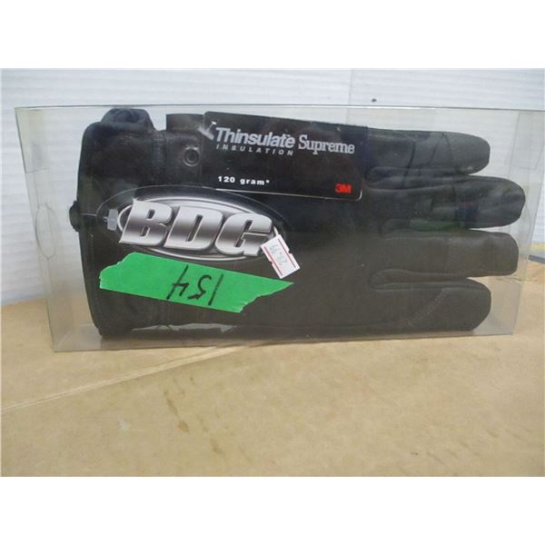 STORE CLOSE-OUT (AS IS):  BLACK THINSULATE GLOVES
