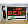 Image 1 : STORE CLOSE-OUT (AS IS):  11 "FOR RENT" SIGNS