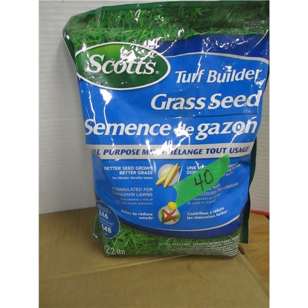 STORE CLOSE-OUT (AS IS):  SCOTTS TURF BUILDER ALL PURPOSE GRASS SEED (2.2 LBS) - BAG