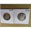 Image 2 : 1994 - 2005 PROOF CAMEO CANADA HALF DOLLARS