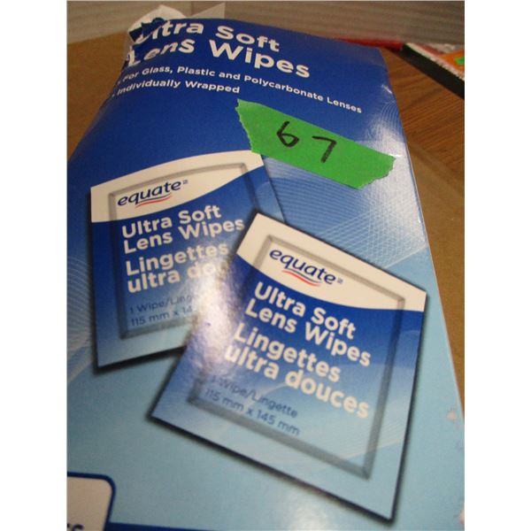 FREIGHT DAMAGE (AS IS):  DAMAGED CASE OF ULTRA SOFT LENS WIPES