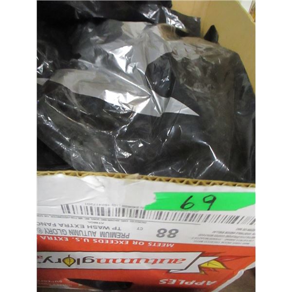 FREIGHT DAMAGE (AS IS):  ROLL OF BLACK PLASTIC BAGS