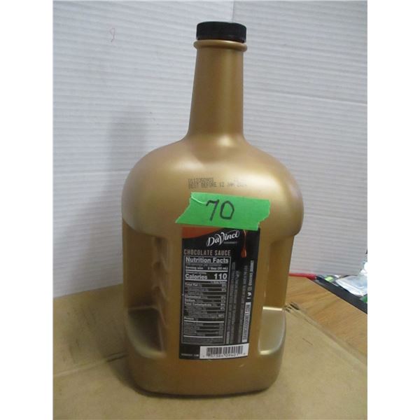 FREIGHT DAMAGE (AS IS):  CHOCOLATE SAUCE - JUG