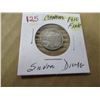 Image 1 : 1910 FINE CANADA SILVER DIME