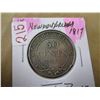 Image 1 : 1917 "C" NEWFOUNDLAND SILVER HALF DOLLAR