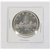 Image 1 : #36 1956  CANADIAN $1 DOLLAR SILVER VOYAGEUR COIN