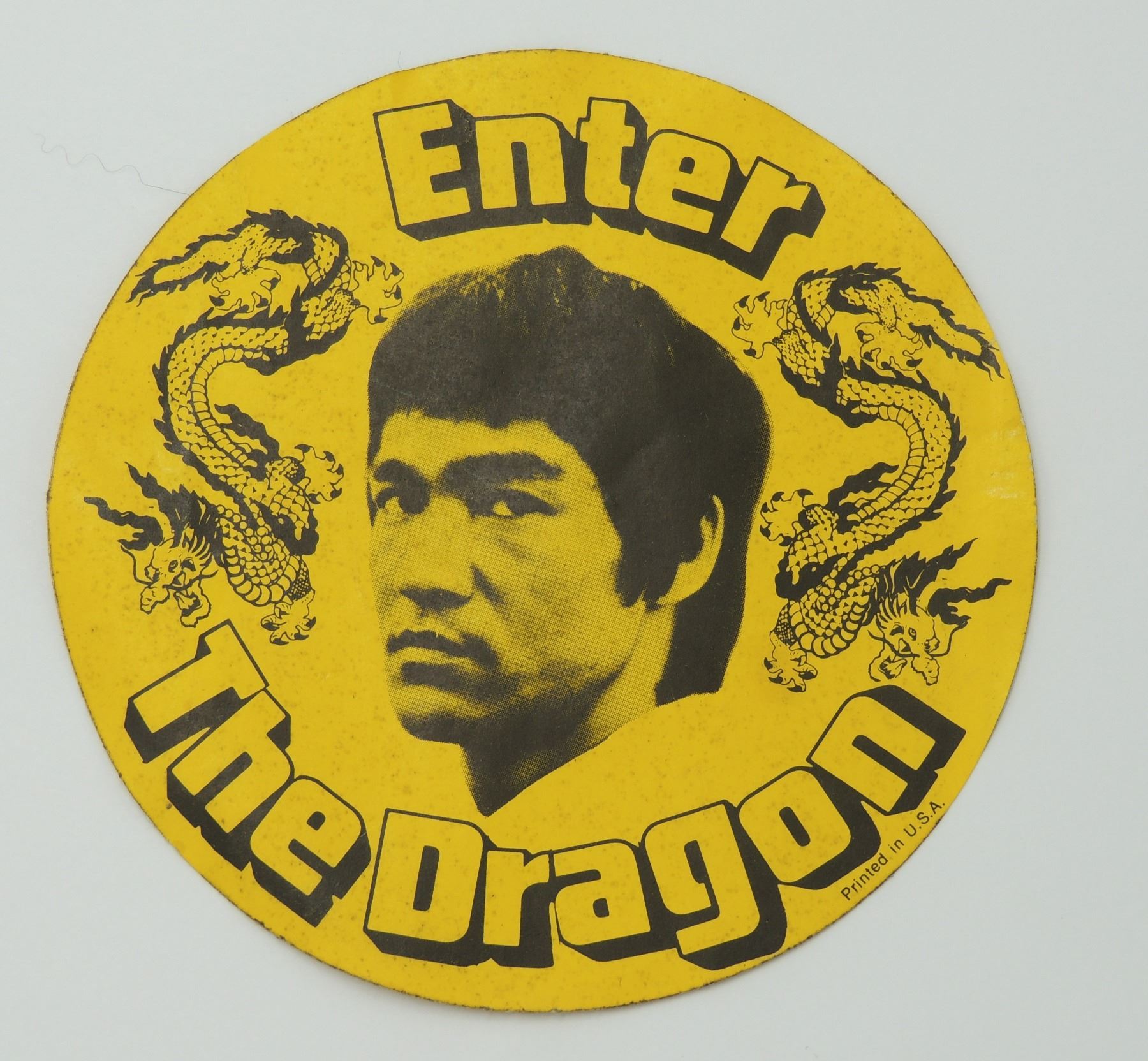 Lee Sticker #430 1970'S ENTER THE DRAGON BRUCE LEE STICKER USA