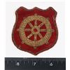 Image 1 : #492 VINTAGE EMBROIDERED WHEEL SHIELD PATCH