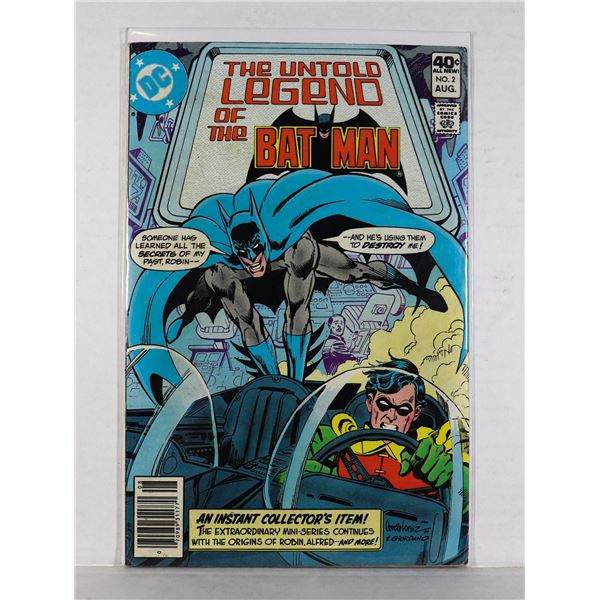 #609 DC UNTOLD LEGEND OF THE BATMAN #2 AUG 1980