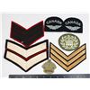 Image 1 : LOT OF 3 LARGE SIZE CHEVRON RANK INSIGNIA SOLD W/