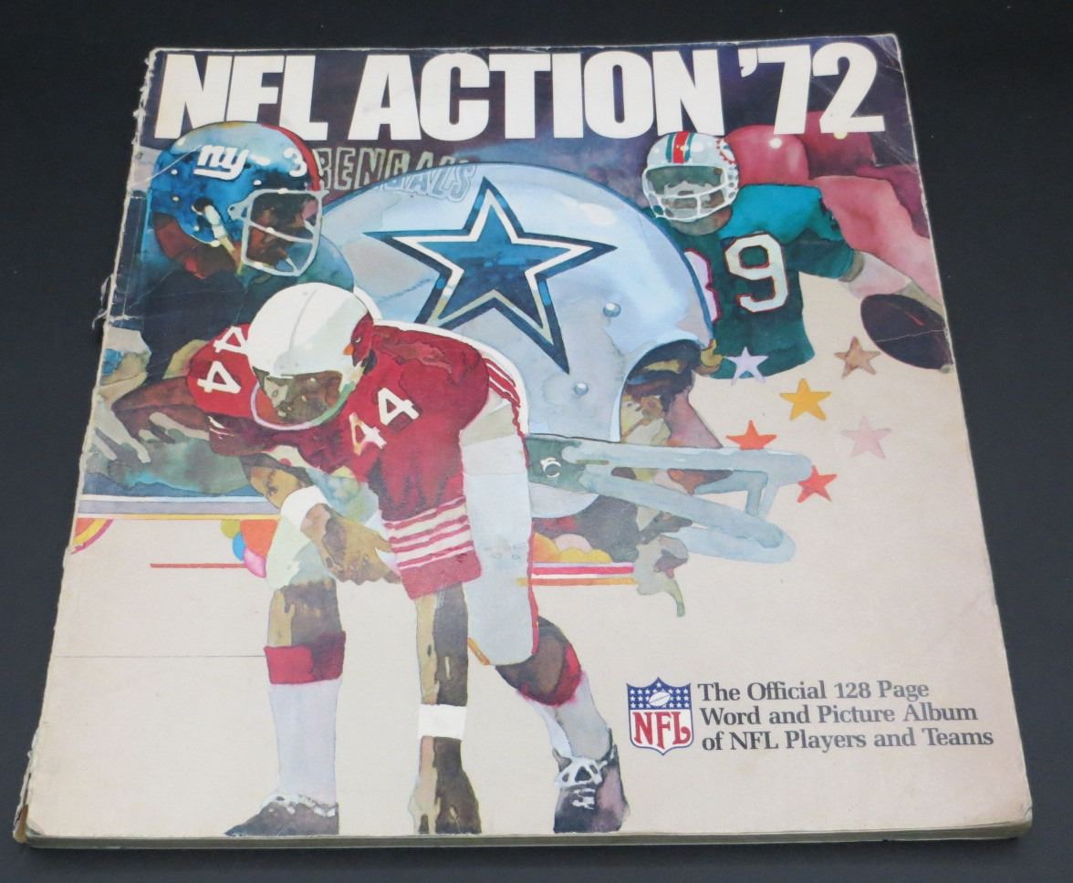NFL Action '72 The Official 128 Page Word & Picture Album of 1972 NFL Teams