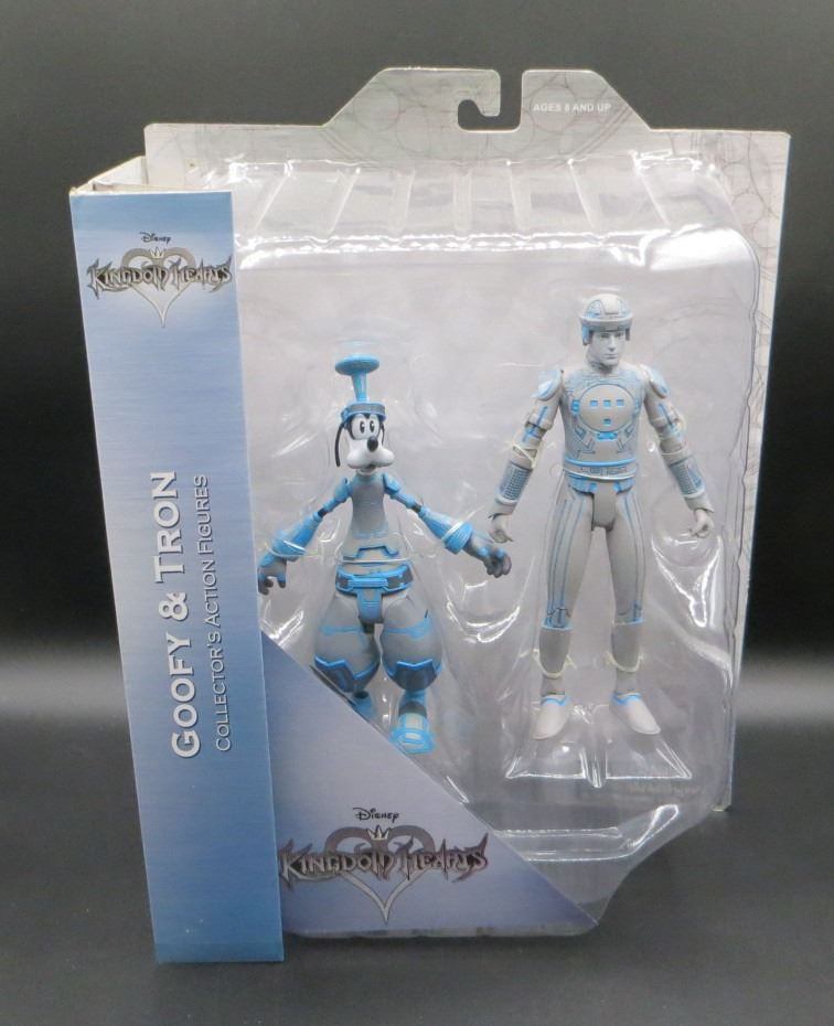 New Disney Kingdom Of Hearts Goofy Tron Figures