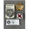 Image 1 : Vintage Cadet Instructor Air Force Cap Badge, "Do And Hope" Scottish Highlanders 1.5" Pin & C.A.F. M