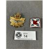 Image 2 : Vintage Cadet Instructor Air Force Cap Badge, "Do And Hope" Scottish Highlanders 1.5" Pin & C.A.F. M