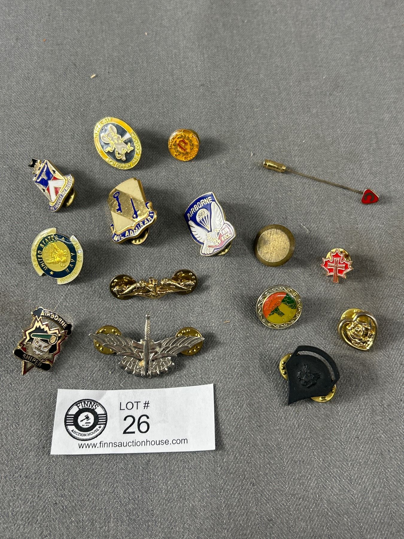 Pin Collection Assorment Nice Collectors Assortment Of U.S. Military Pins