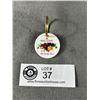 Image 1 : Unusual Royal Albert Porcelain Key Chain (Old Country Roses)