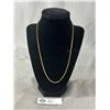 Image 1 : Good Quality Gold Plated 20" Necklace Marked "Plaque OR"