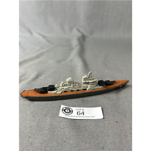 Vintage Tootsie Toy Die Cast Battleship