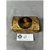 Image 1 : Italian Gilded Wood Box w/ Miniature Painting