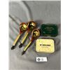 Image 1 : 3 Wooden Spoons + 2 Tabacco Tins